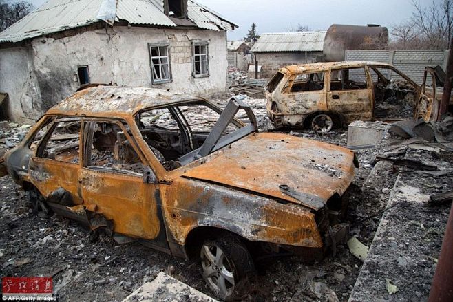 二战70年后 乌克兰顿涅茨克再次成为废墟...