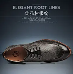 CEEN策恩男鞋 商务正装皮鞋真皮男圆头商务皮鞋舒适轻便爸爸鞋-tmall.com天猫