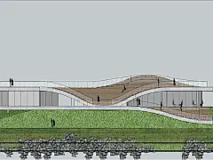 现代风格建筑 创意建筑 驿站【ID:886401426】
