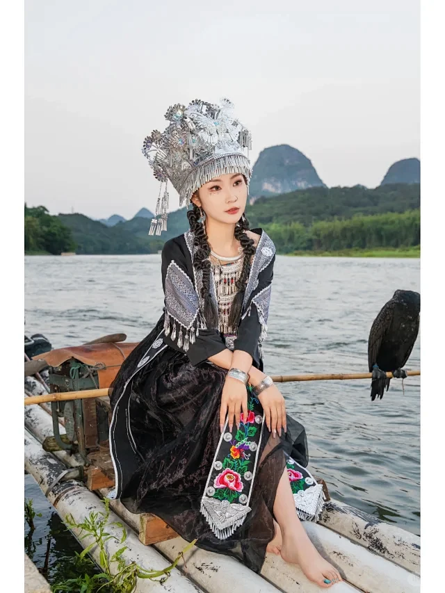 阳朔旅拍｜渔舟唱晚.来阳朔跟老爷爷对饮-花瓣网