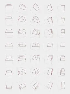 透视练习-人体胯部多角度