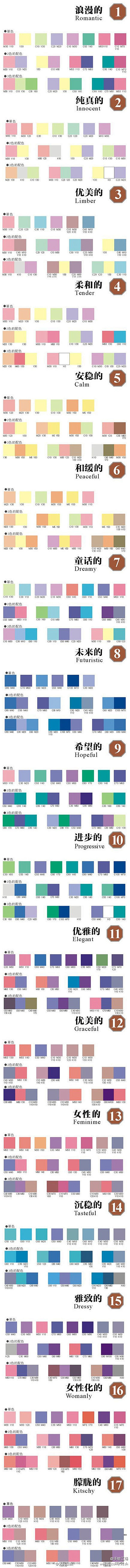 九幅图指导你如何配色才好看、耐看、高大上...