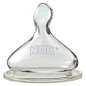 NUK 2pk Silicone Nipple Medium Flow - Size 1 : NUK&#;174 medium flow Perfect Fit™ nipple provides a natural way to bottle feed your growing baby. The Perfect Fit™ unique nipple shape is inspired by Mom. Did you know that as Mom's nipple changes shape 