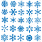 雪花,华丽的,对称,冬天,图像,雪,矢量,布置,装饰