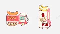 手绘食物车子 设计图片 免费下载 页面网页 平面电商 创意素材