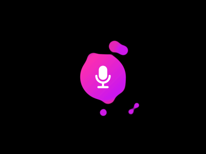 AI语音识别设计ui app动画设计