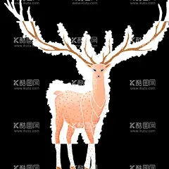 小清新手绘小鹿动物  - 源文件下载【酷图网】小清新手绘画,小鹿,动物,小清新手绘,小鹿动物,鹿,动物画,动物插画,