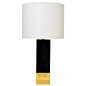 Worlds Away Harper Black Table Lamp