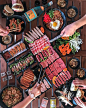 beautifulcuisinesA road trip to Westminster, California may be in order solely to indulge in this feast from Shinobu Japanese BBQ. @foodieonfleek did so just this past August, diving into a spread made up of their finest meats and other specialties like b