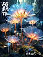 prompt:
Forest of giant magical flowers, giant objects, faerie-like creatures giant flowers, exotic creatures flowers, beautiful blooms, crystalline petals, enchanted and noble, in a forest of enchantment, elevation, first view, oppression, metallic sheen