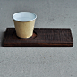 点心餐盘日式长方形茶托杯托盘碟餐具 手工实木盘子杯垫|耕造