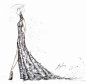 婚纱礼服手稿-婚纱礼服设计-服装设计