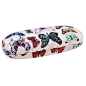 Drawn butterflies glasses case : PINK BUTTERFLY GLASSES CASE