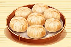 糖瓜粘新年民俗美食插画