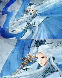 【古图专帖】——『人物系列』——白发男（女）子_古风图片吧_百度贴吧