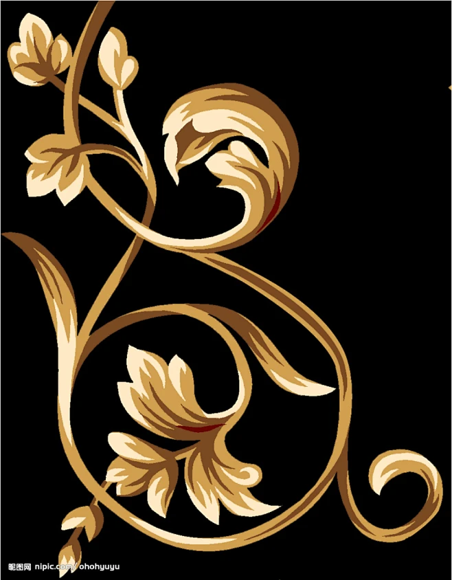 欧式花纹源文件