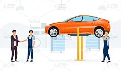 汽车,概念,商务,横截面,健康保健,专业人员,技术,轿车,加油站,模板