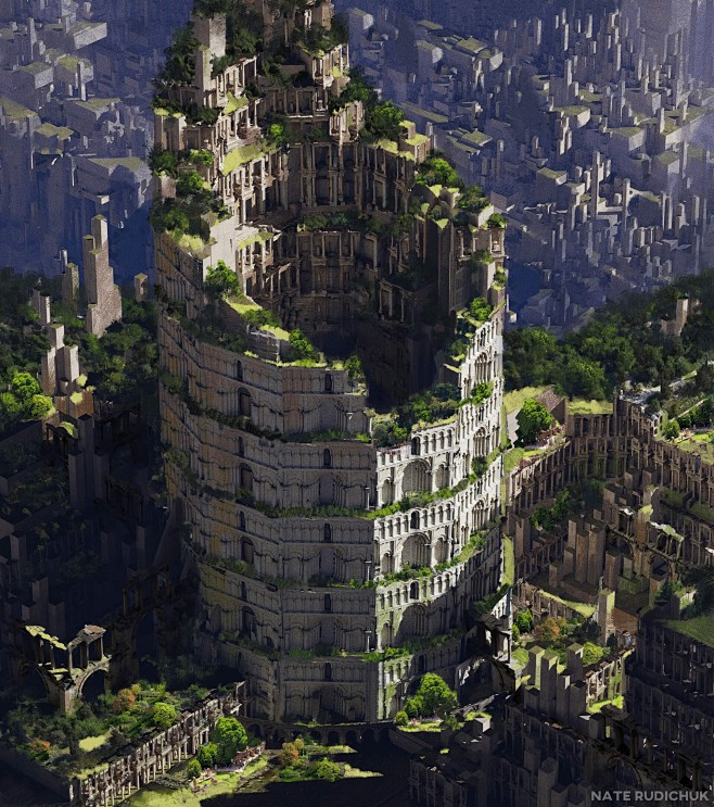 Temple ruins, Nate R...
