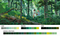 #绘画参考# 吉卜力动画配色 
STUDIO GHIBLI colour palette