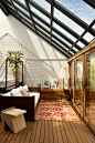 阳光房
Modern sunroom
via @Mime