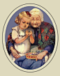 Free Vintage Images: Teaching Granddaughter to Sew