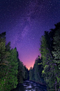 ~~Milky Way River ~ Fraser Valley, British Columbia, Canada by James Wheeler~~#自然##美景##摄影师##壁