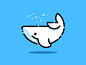 Whale vector identity illustration whale