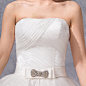非你不嫁 甜美复古绑带抹胸韩版公主拖尾新娘修身白色婚纱礼服