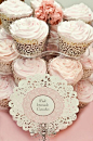 Cupcakes at a Pink Party #pink #partycupcakes