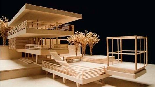 木质建筑模型