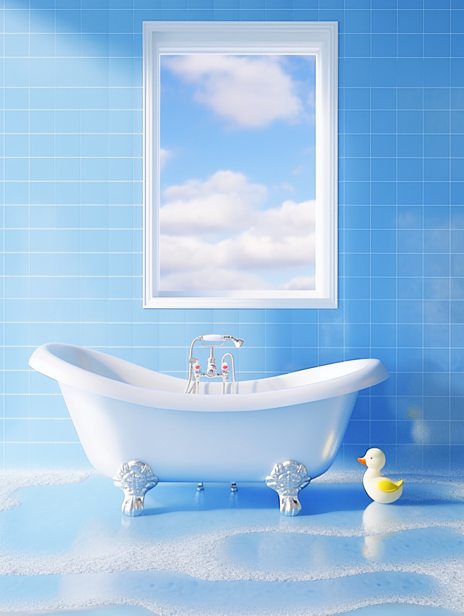 image of a bathtub a...