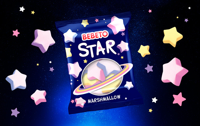 Star Marshmallow 糖果 ...