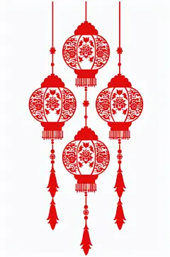 AI数字艺术中国风中华传统剪纸图片