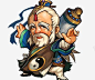 Q版武侠人物 页面网页 平面电商 创意素材