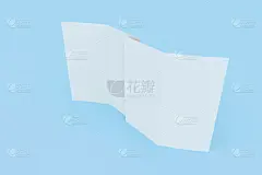 折叠的,白色,小册子,空白的,数字2,蓝色背景,贺卡,水平画幅,无人,绘画插图
