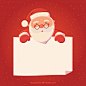 Christmas character with letter background Free Vector