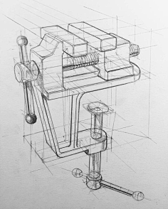 结构素描-花瓣网|陪你做生活的设计师 | 素描正方体