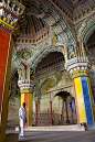 Interior of Thanjavur Maratha Palace in Tanjore, India (by jiminius).