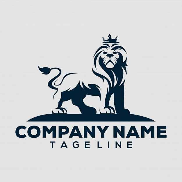 狮子标志logo矢量图设计素材-花瓣网