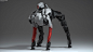 Robodog, Luka Mivsek : Robotic dog design inspired by Boston Dynamics and modern automotive industry. Presented here are two color variations and some work in progress shots!