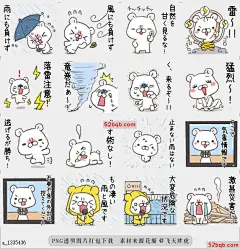 line贴图表情包当遇到各种自然灾害时|When meet the various natural disasters 遇到各种自然灾害，地震，台风，大雨，洪水和龙卷风时|When you meet the various natural disasters. earthquake,typhoon, heavy rain, flood, and tornado.@飞天胖虎