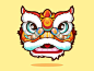 春节插画特辑|安利你们一波舞狮素材 : 爆竹声中一岁除，春风送暖入屠苏。 _广东醒狮采下来 #率叶插件，让花瓣网更好用#