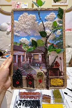 五谷杂粮相框贴画 _ 山水艺术_hello小培_来自小红书网页版