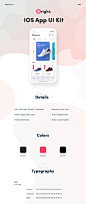 UI Kits : Bright UI Kit is a comprehensive mobile resource to kick off your app design project with ease. Design at a high velocity with this super crisp UI Kit that was built with care. We use the 8px design grid to ensure precise execution at every turn