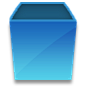 天蓝色空的垃圾箱图标 www.iconpng.com
