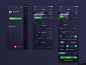 手机 APP 界面 设计 黑色 高大上 界面/组件GUIUI设计