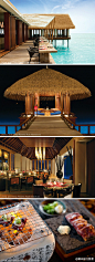 [马尔代夫] Tapasake是#马尔代夫#瑞提拉度假村（One and Only Reethi Rah Maldives）浮于水面之上的日式餐厅，可观赏到美妙的落日。餐厅提供高品质的寿司及生鱼片，其原料取自印度洋，鲜美可口。喜爱小酌的人不妨试一试餐厅提供的雷司令（Riesling）。