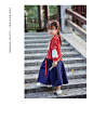 儿童汉服秋季唐装女宝宝三件套童装小女孩复古中国风套装女童古装-淘宝网