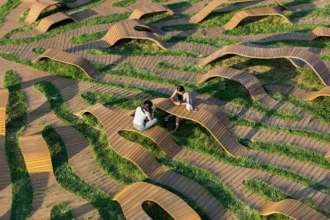 草地长椅，韩国 / Yong Ju Le...