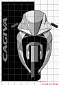 CAGIVA 1125 V2 SCHIRANNA Front Study